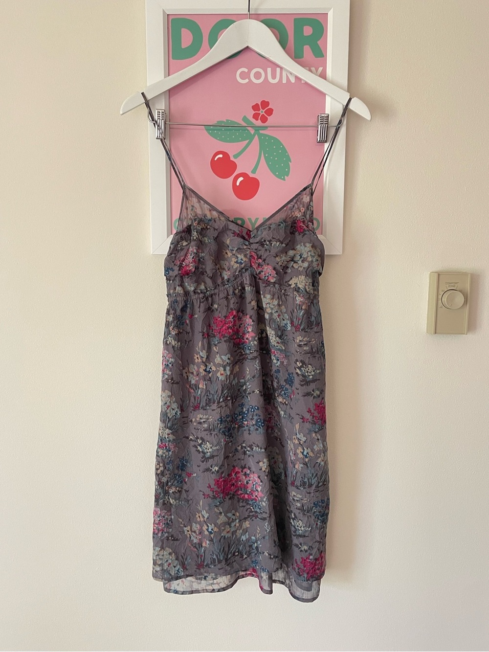 American Eagle Y2K Babydoll Floral Mini Slip Cami Dress Size 6